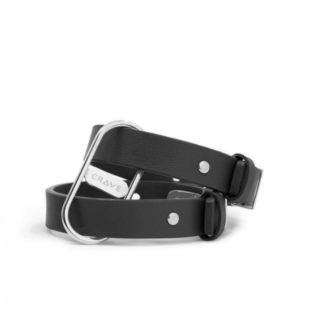 Crave Icon Cuffs - Black/Silver