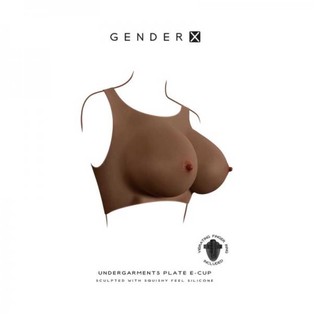 Gender X Undergarments Plate E-cup Silicone Dark