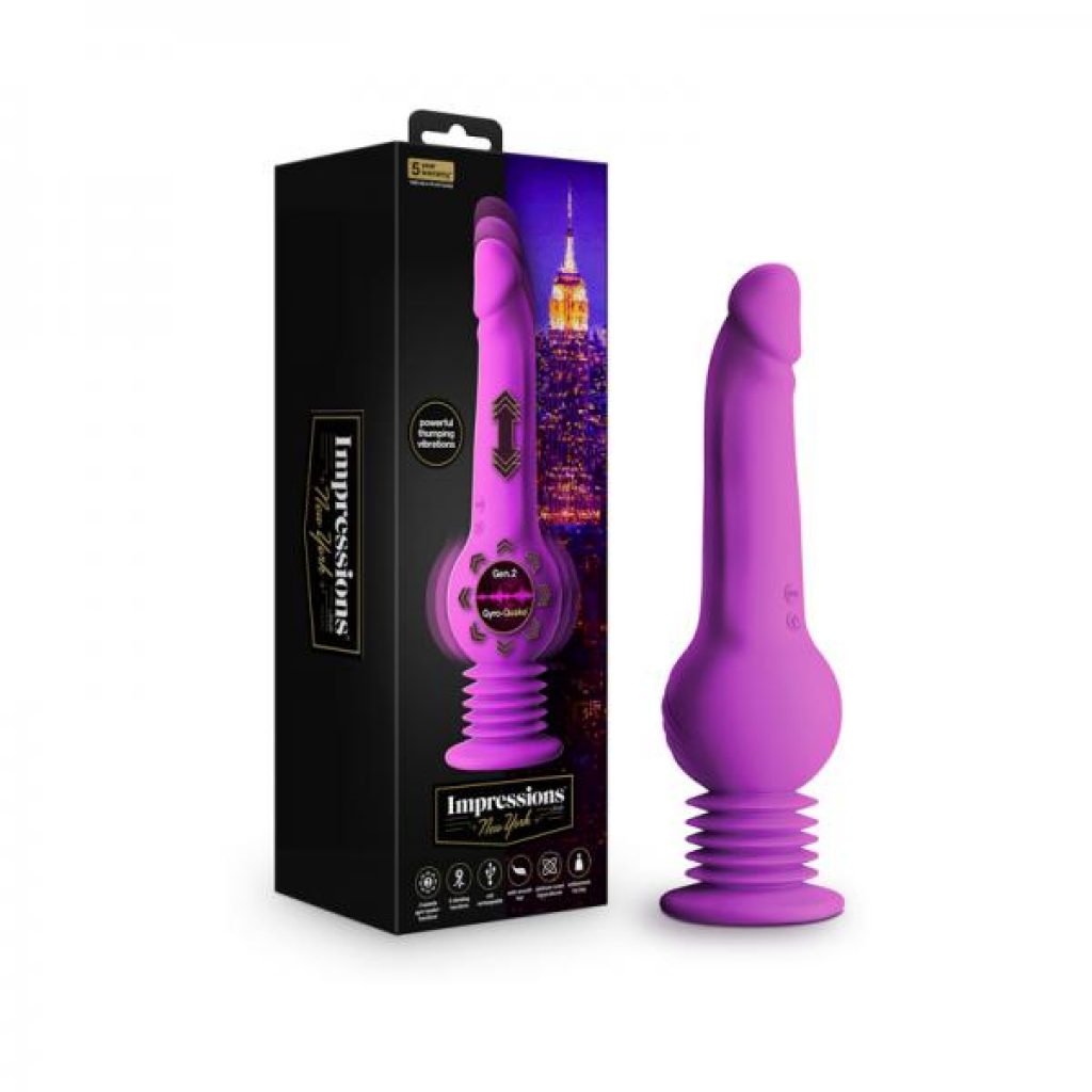 Impressions New York Gyroquake Dildo - Purple