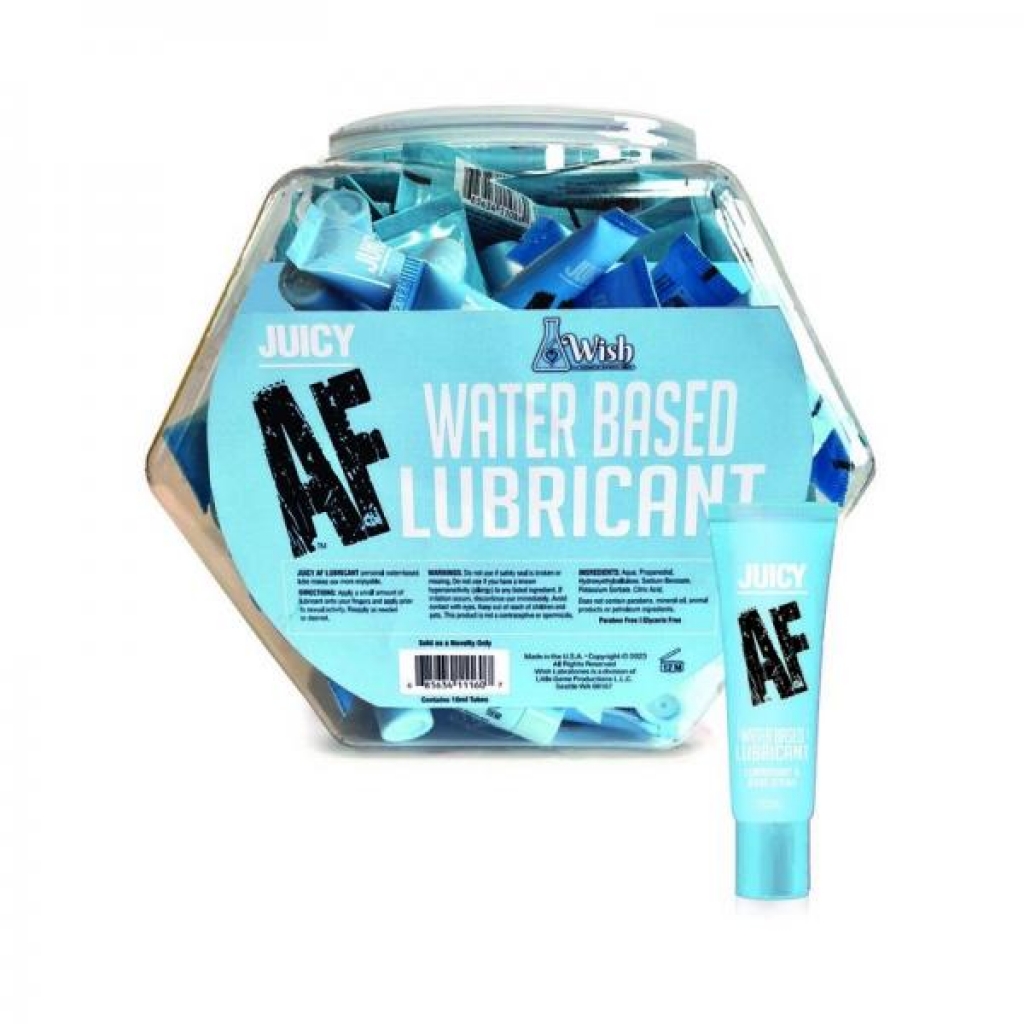 Juicy AF Water-based Lubricant 10ml – 65-piece Fishbowl