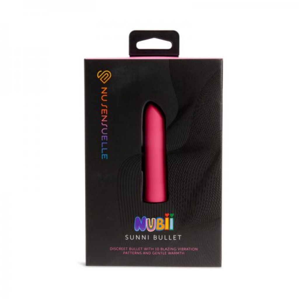 Nu Sensuelle Sunni Nubii Warming Bullet - Pink Pleasure Device