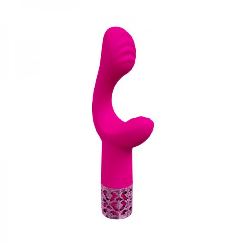 Royal Gems Majestic Silicone Rechargeable Vibrator - Pink