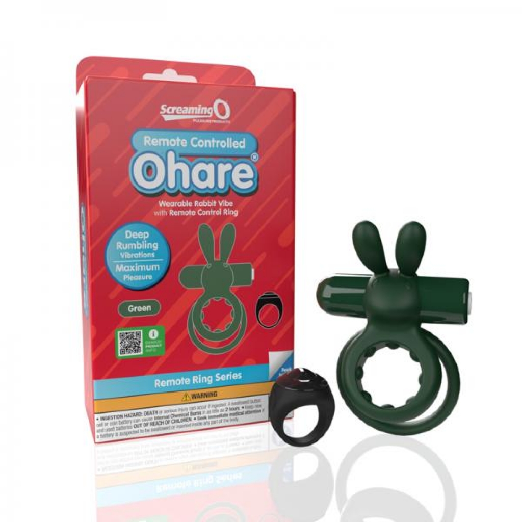 Remote-Controlled Ohare Vibrating Ring - Green