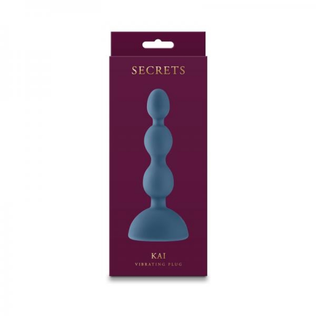 Secrets Kai Vibrating Anal Plug - Dark Teal Delight