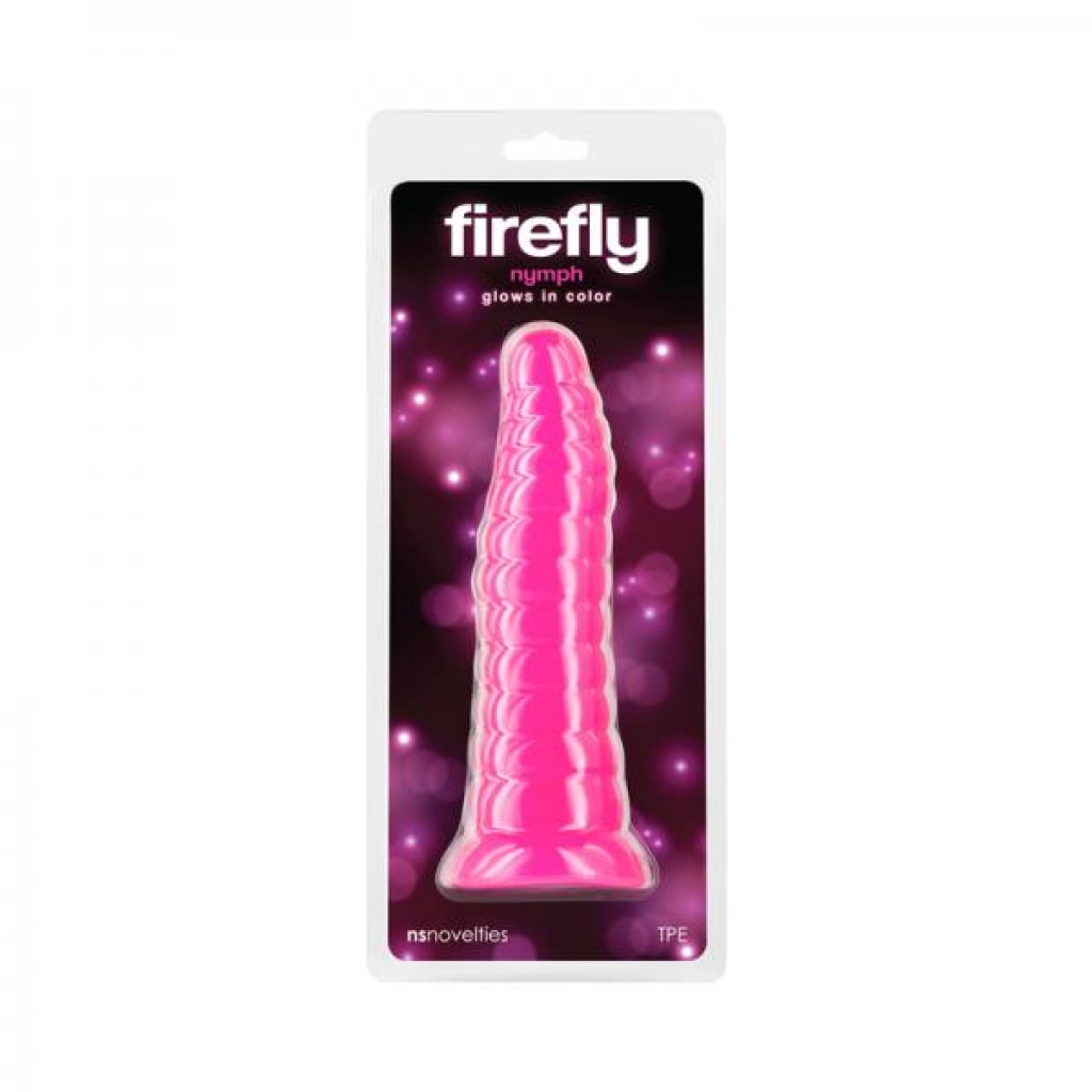 Firefly Nymph Glow-in-the-Dark Dildo - Pink