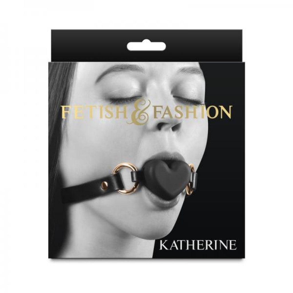 Fetish & Fashion Katherine Heart Gag - Black