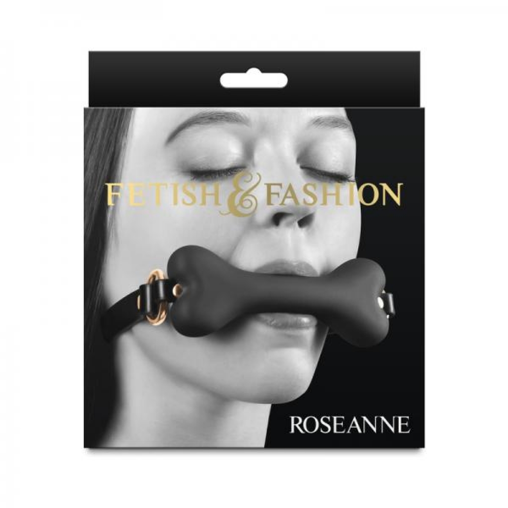 Fetish & Fashion Roseanne Bone Gag - Black