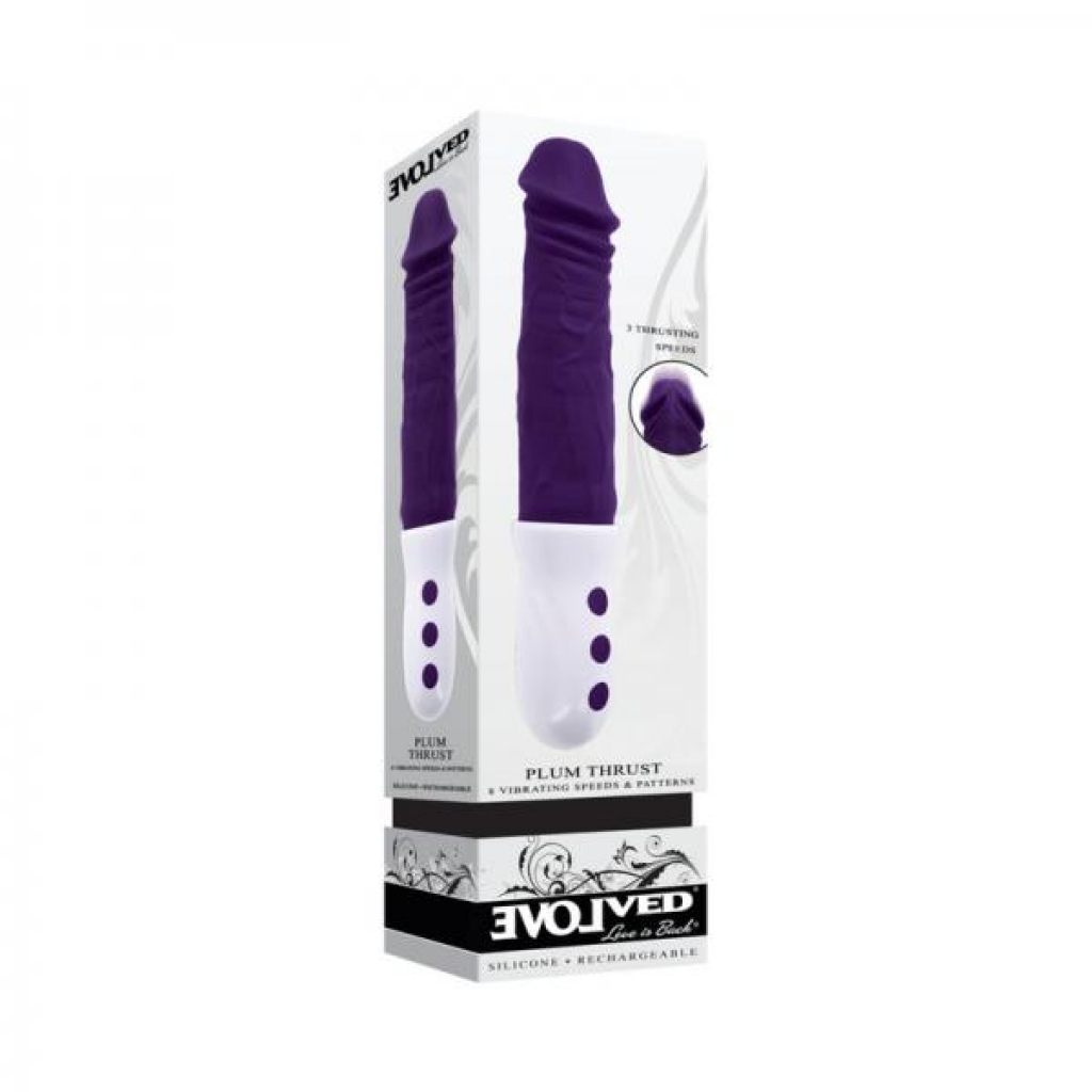 Evolved Plum Thrust Rechargeable Thrusting Vibe - Silicone