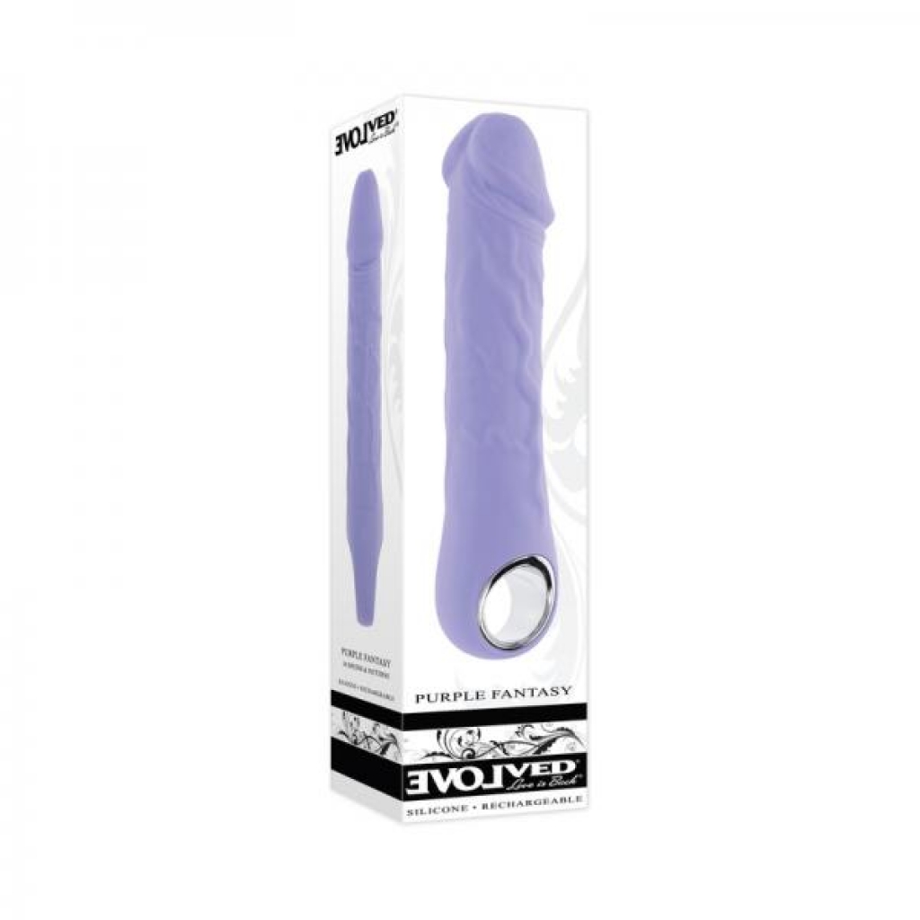 Evolved Purple Fantasy Rechargeable Silicone Vibrator