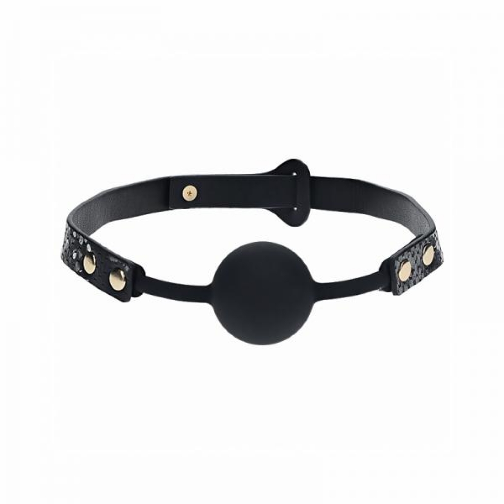 Ouch! Florence Collection Silicone Ball Gag in Black