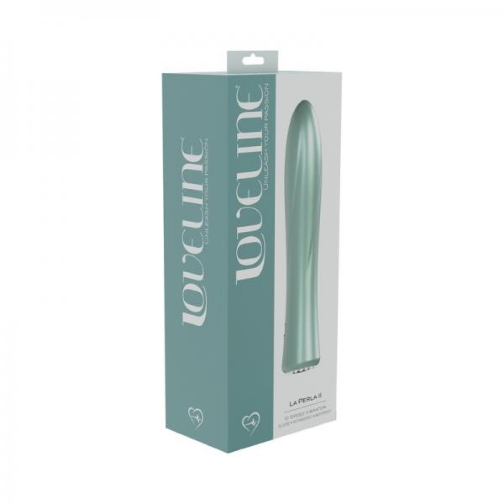 Loveline La Perla Ii Rechargeable Silicone Vibrator Green