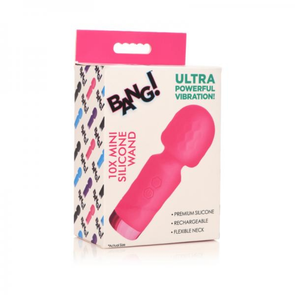 Bang! 10x Mini Silicone Wand Pink