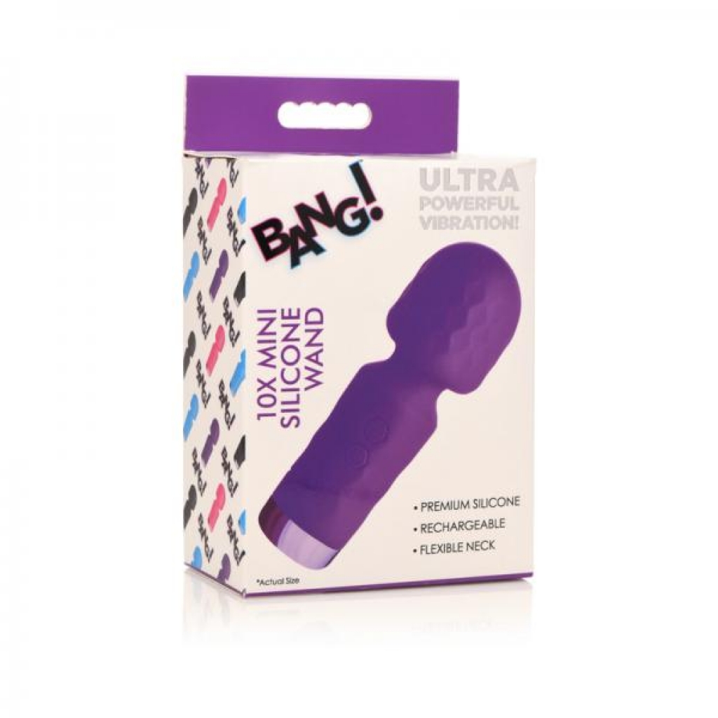 Bang! 10x Mini Silicone Wand in Purple