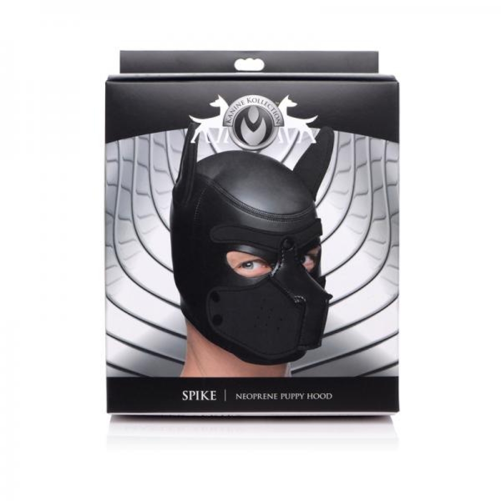 Master Series Spike Neoprene Puppy Hood Black