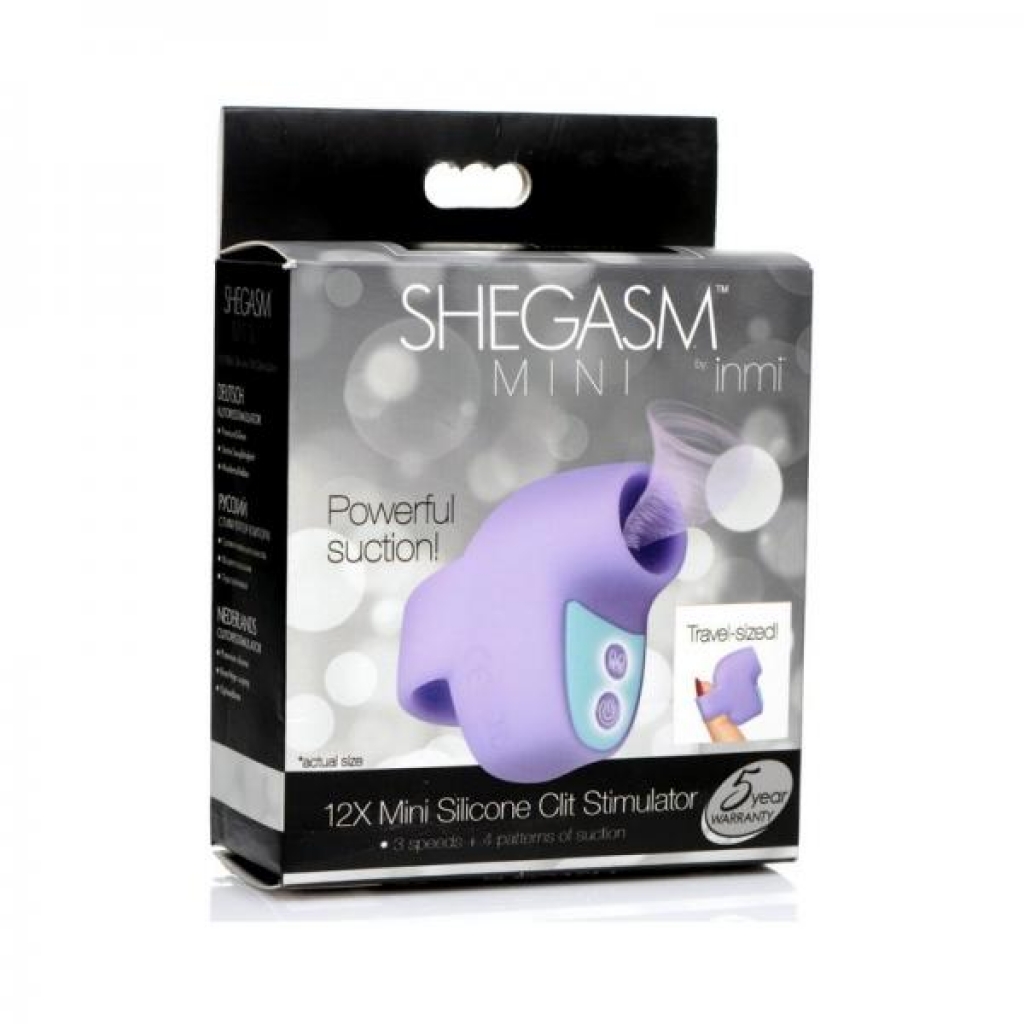 Shegasm Mini 12x Mini Silicone Clit Stimulator Purple