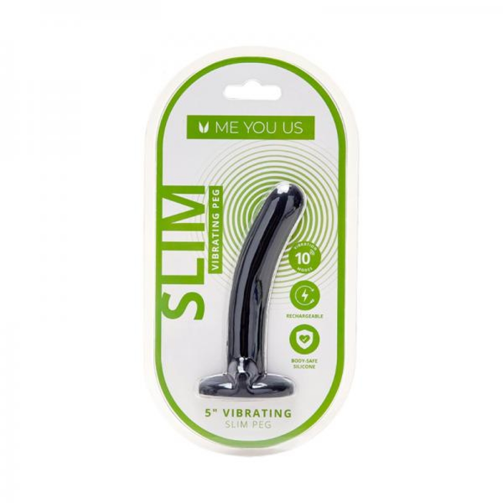 5-Inch Vibrating Rechargeable Slim Beginners Peg