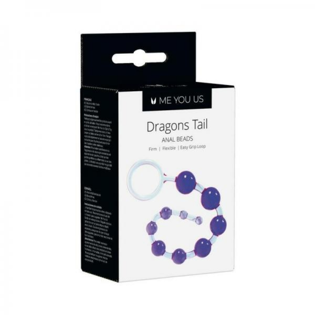 Me You Us Dragonz Tail Anal Beads - Violet