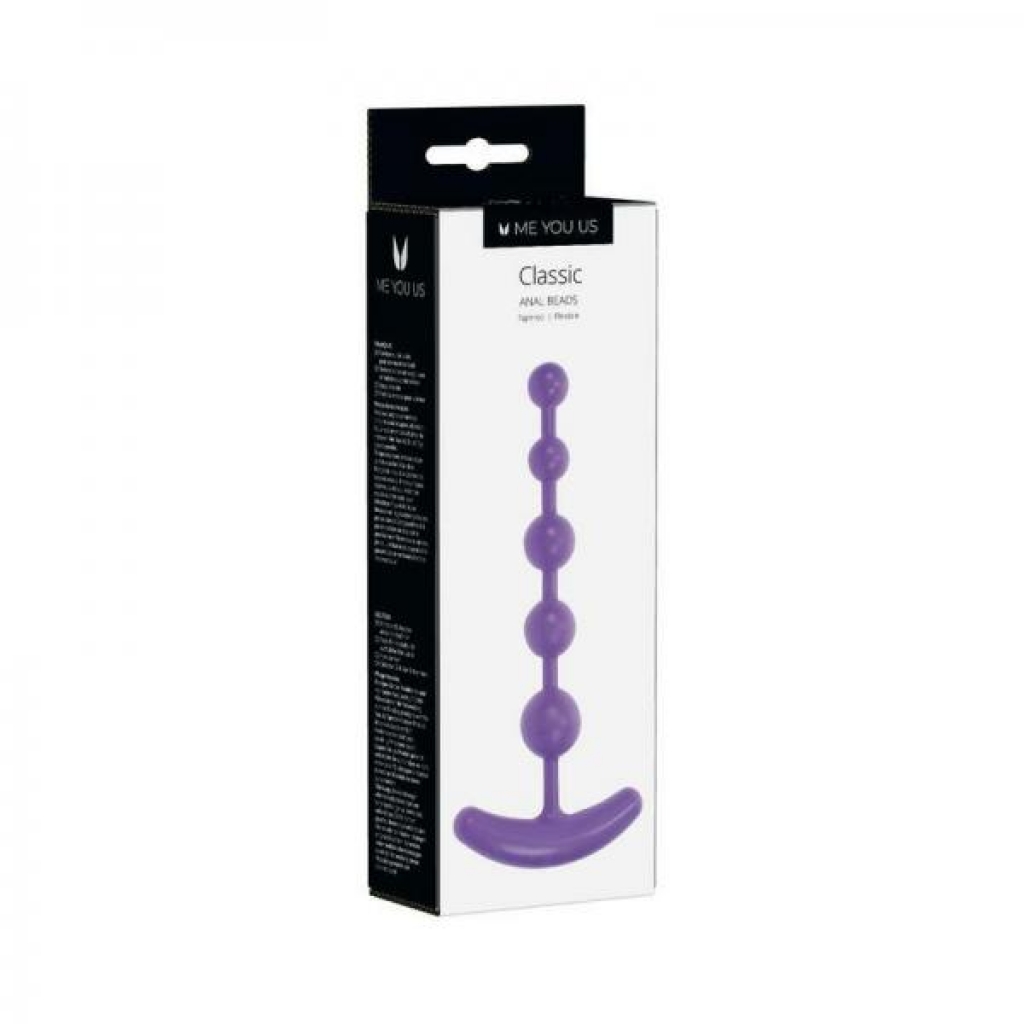 Me You Us Classic Anal Beads - Purple