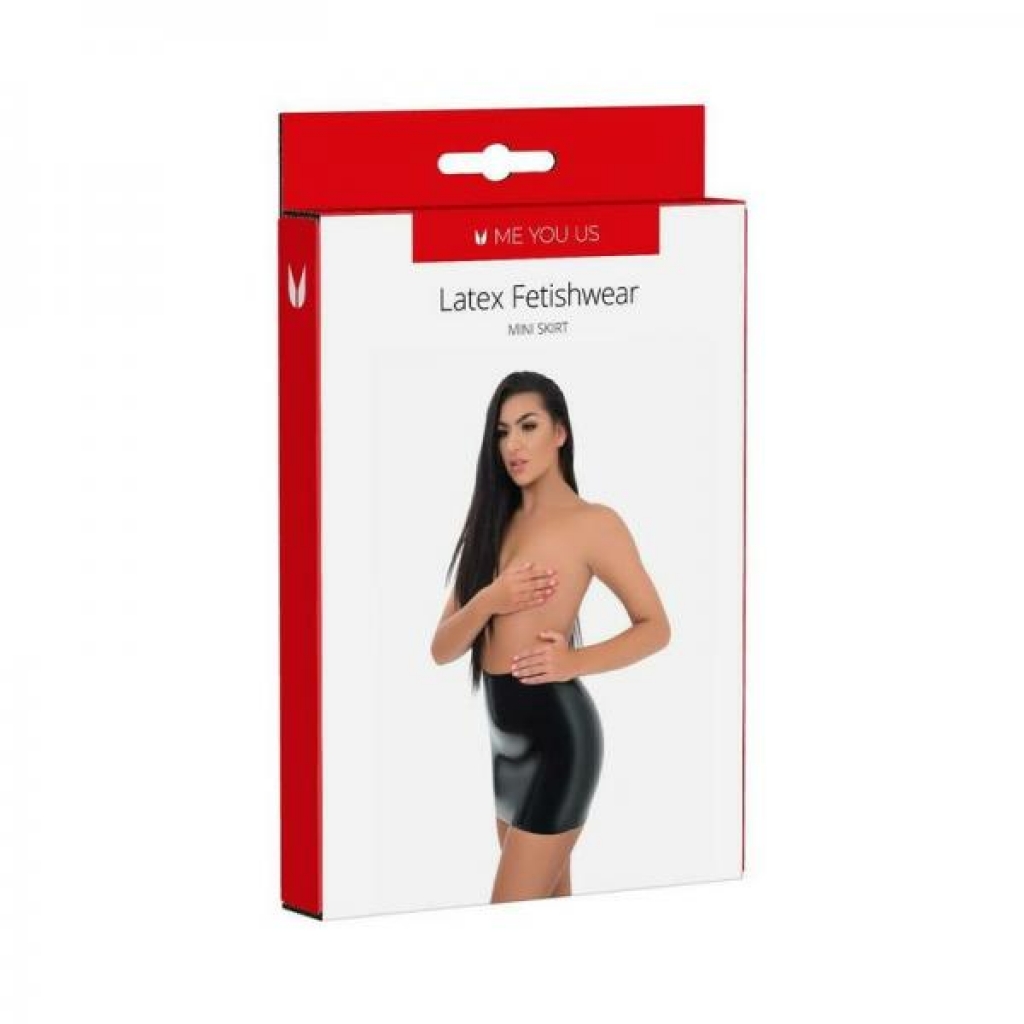 Chic Me You Us Latex Mini Skirt - Medium