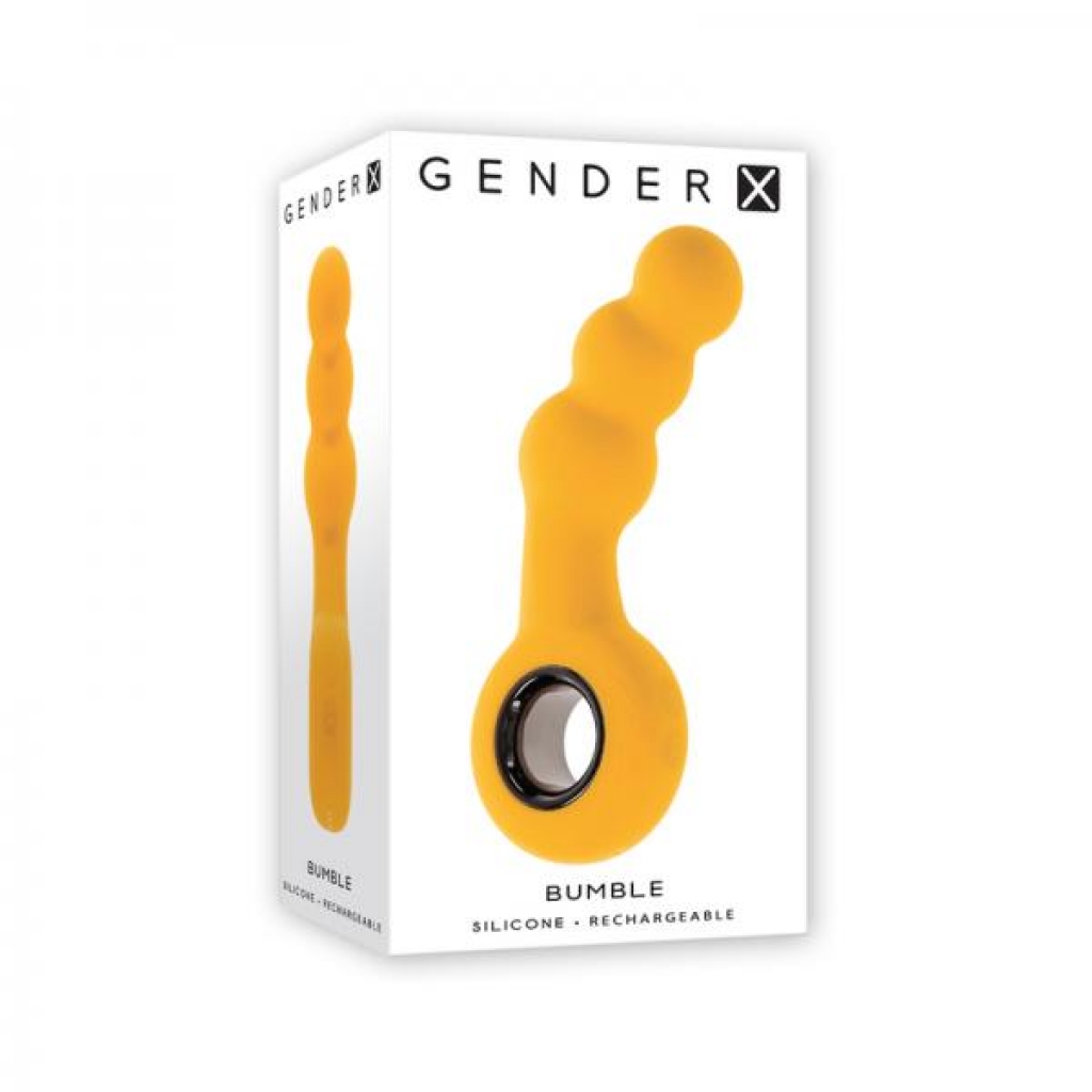 Gender X Bumble Rechargeable Silicone Vibrating Plug - Yellow