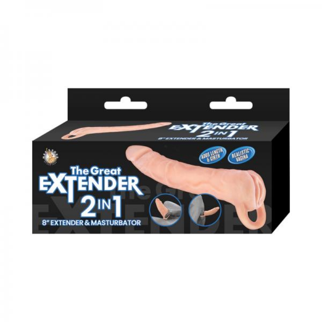 The Great Extender 2-in-1 Extender & Masturbator 8 In.