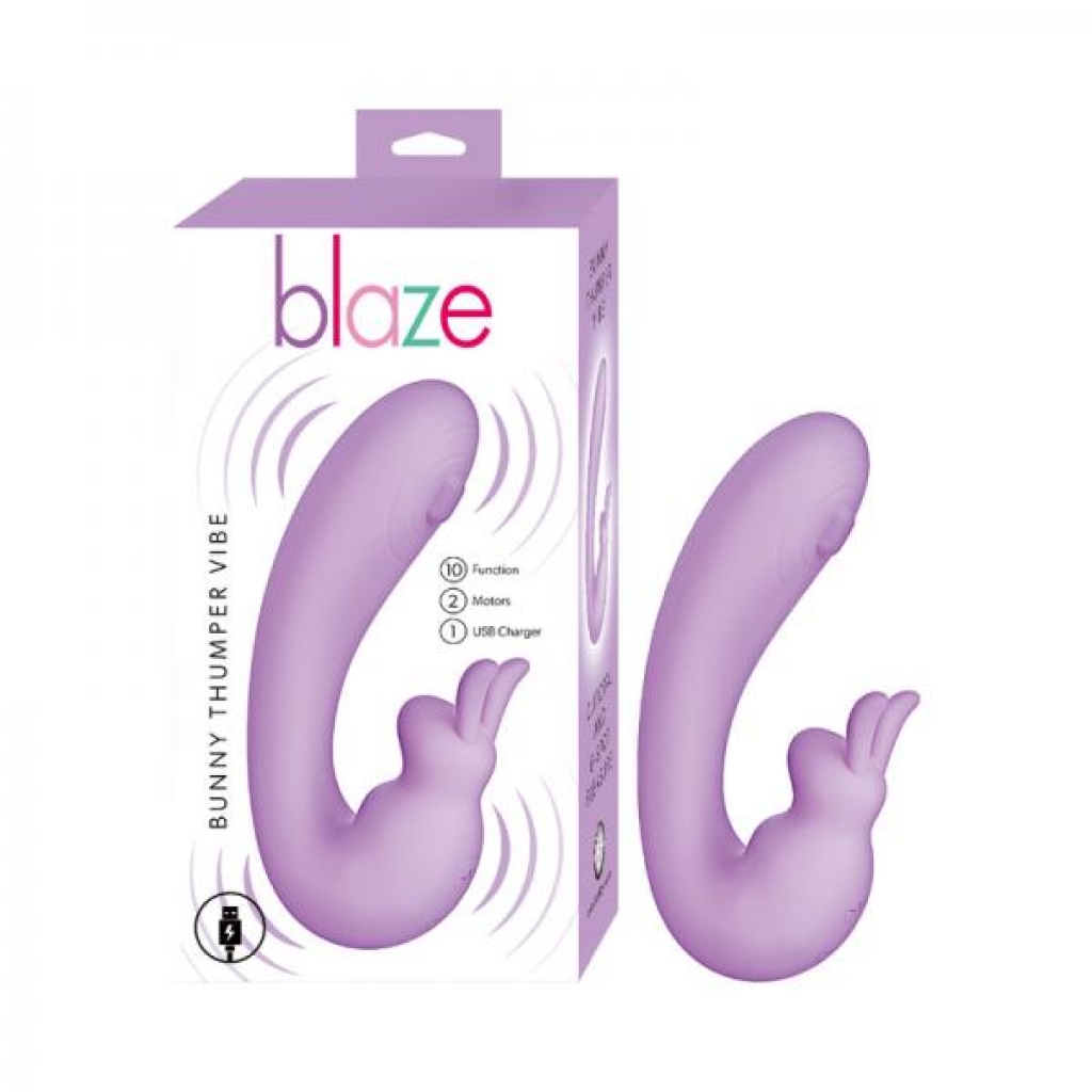 Blaze Bunny Thumper Vibrator - Lavender