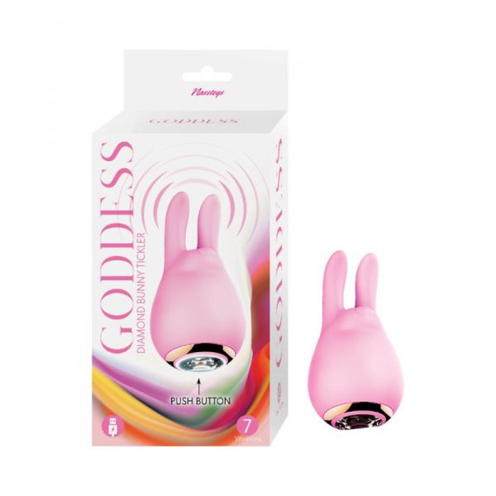 Goddess Diamond Bunny Tickler - Pink