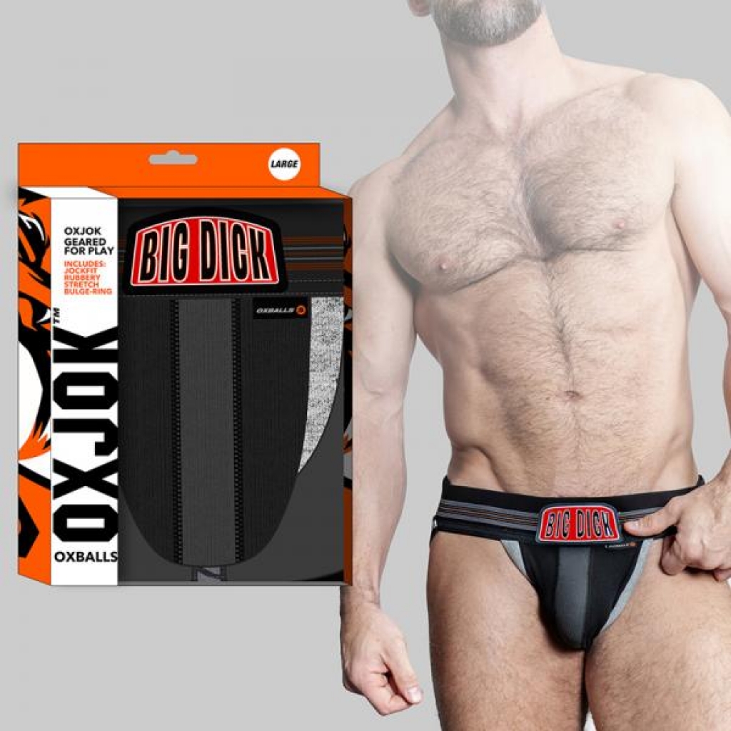 Oxballs Oxjok Bulger Pumper-Sack Slider Jock - Black Iron - XL