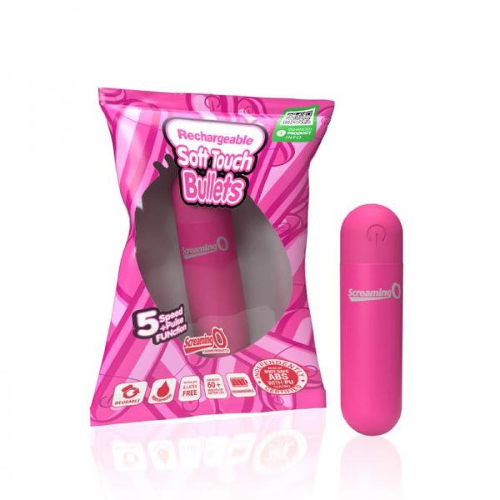 Screaming O Soft Touch Rechargeable Bullet in Pink