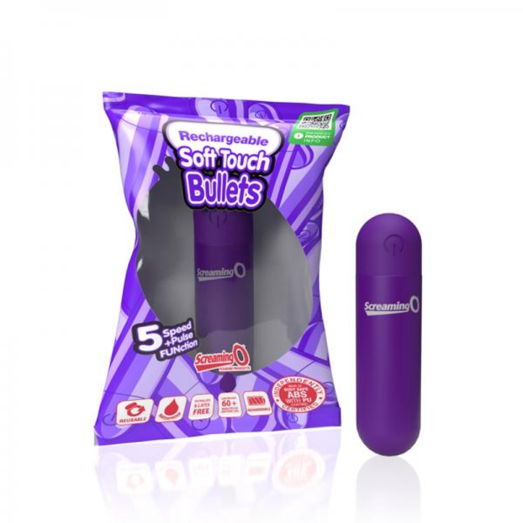 Screaming O Soft Touch Rechargeable Bullet in Purple