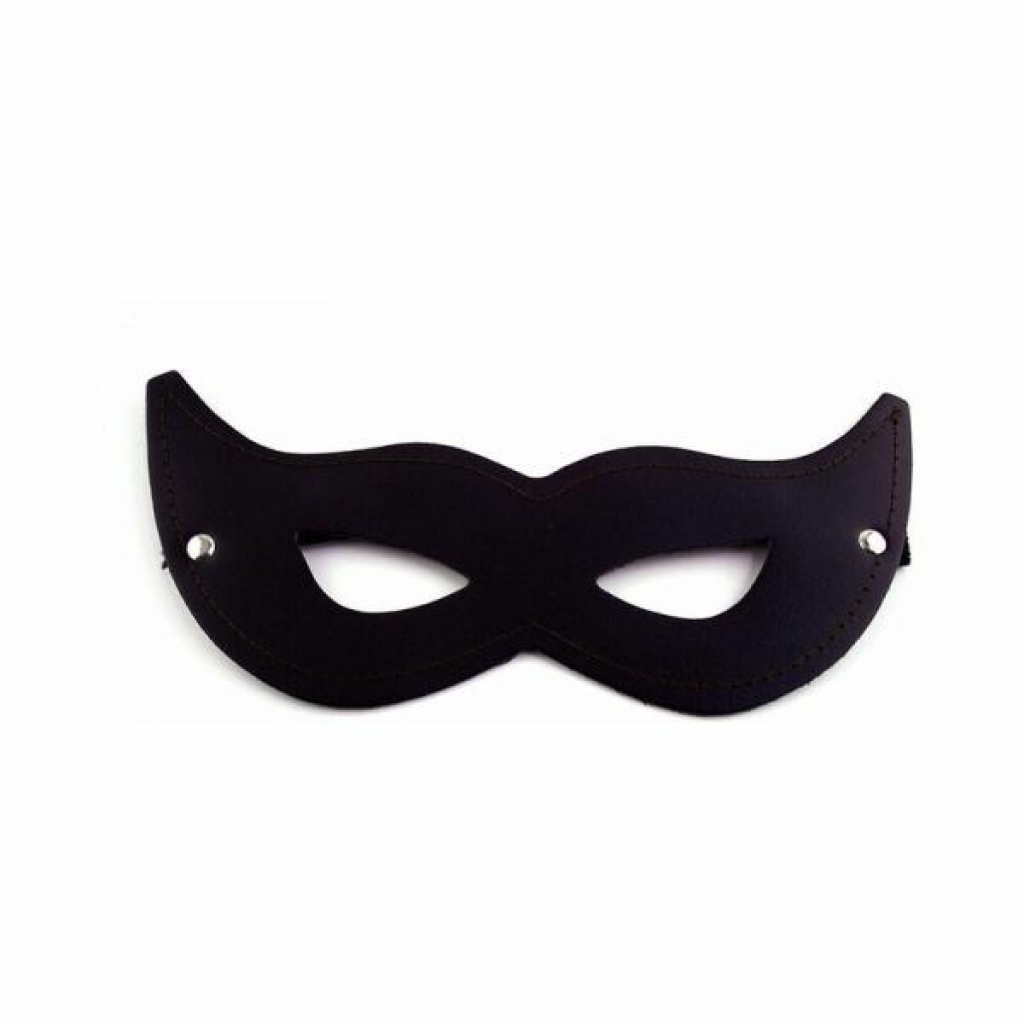 Rouge Leather Cat Mask - Black