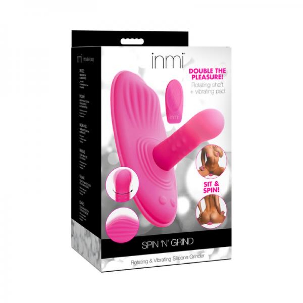 Inmi Spin 'n' Grind Rotating & Vibrating Silicone Grinder - Sensational Pleasure Device