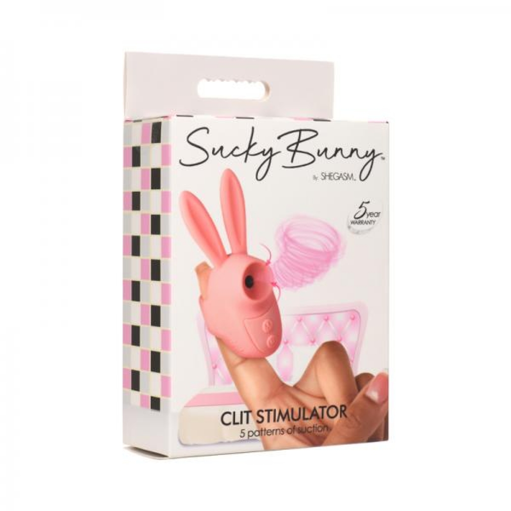 Shegasm Sucky Bunny Clit Stimulator in Pink