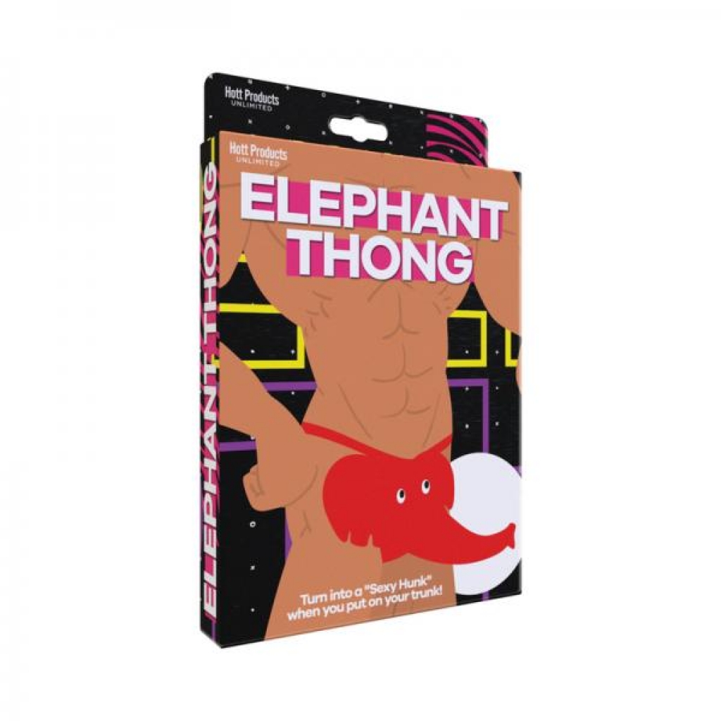 Stylish Elephant Thong - Red O/S