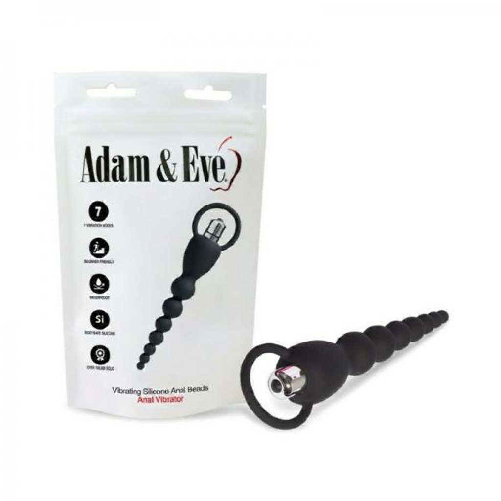 Adam & Eve Silicone Vibrating Anal Beads