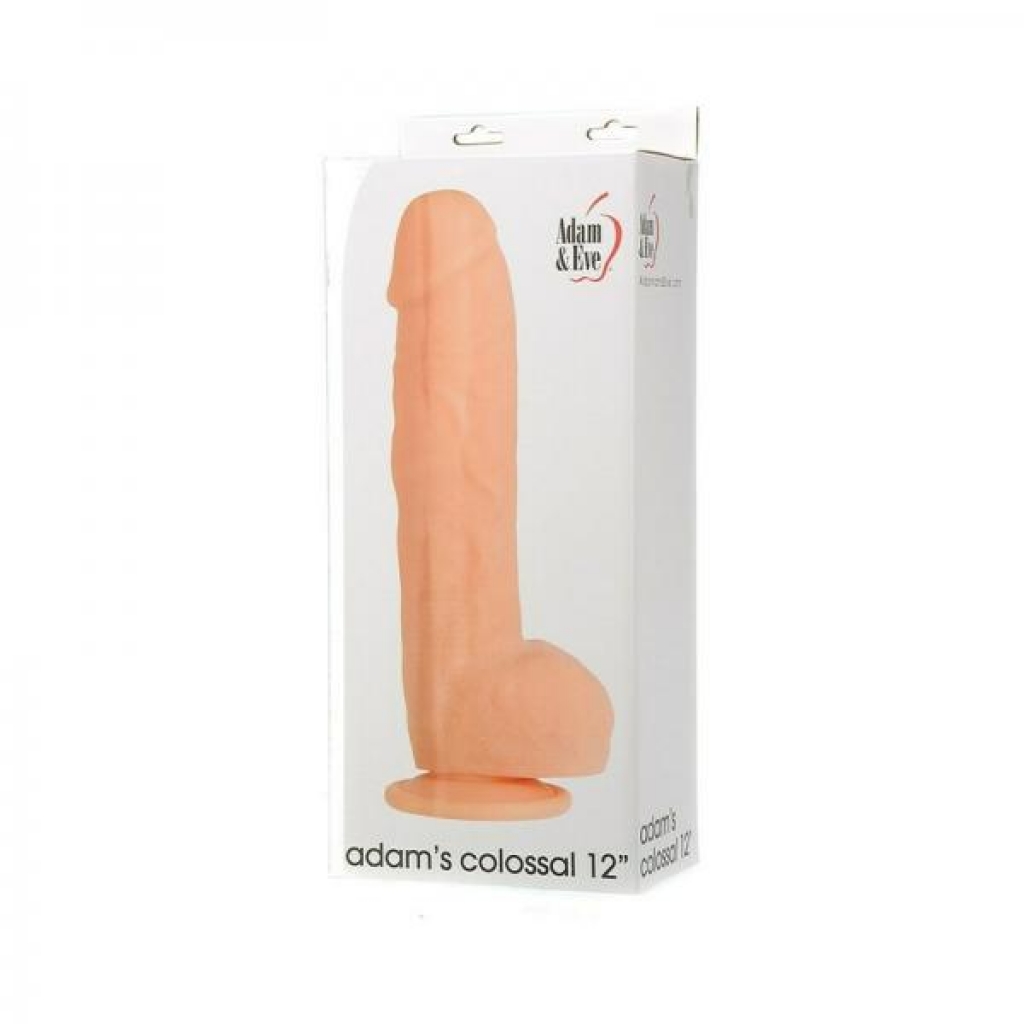 Adam & Eve Adam's Colossal 12 In. Dildo - Beige