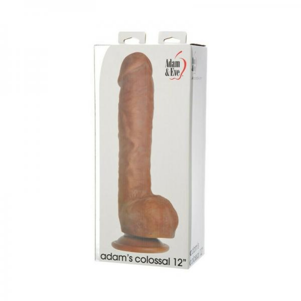 Adam & Eve Adam's Colossal 12 In. Dildo - Brown