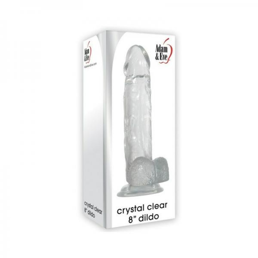 Adam & Eve Crystal Clear 8-Inch Dildo