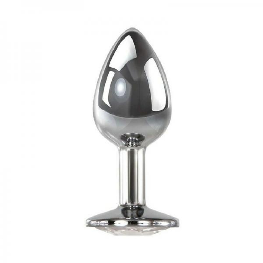 Adam & Eve Clear Gem Anal Plug - Medium