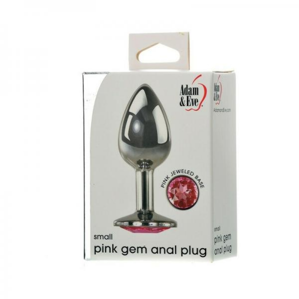 Adam & Eve Pink Gem Anal Plug - Small