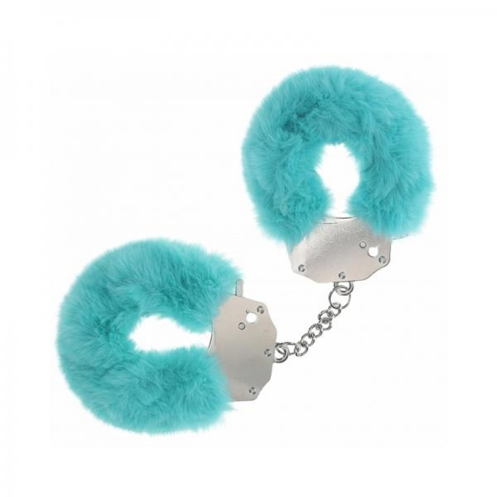 Ouch! Heavy-Duty Fluffy Handcuffs - Blue