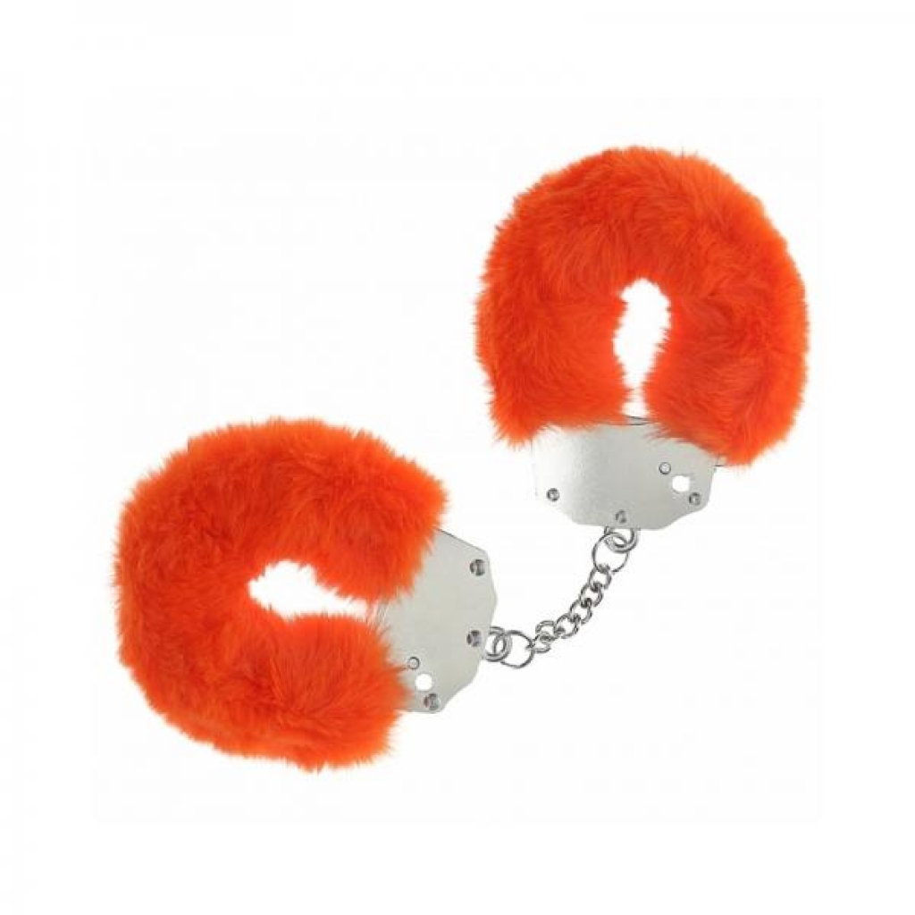 Ouch! Heavy-Duty Fluffy Handcuffs - Orange