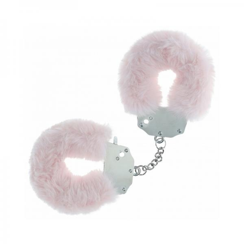 Ouch! Heavy-Duty Fluffy Handcuffs - Powder Pink