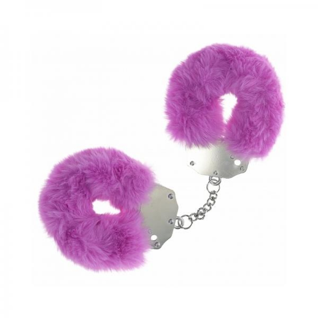 Ouch! Heavy-Duty Fluffy Handcuffs - Purple