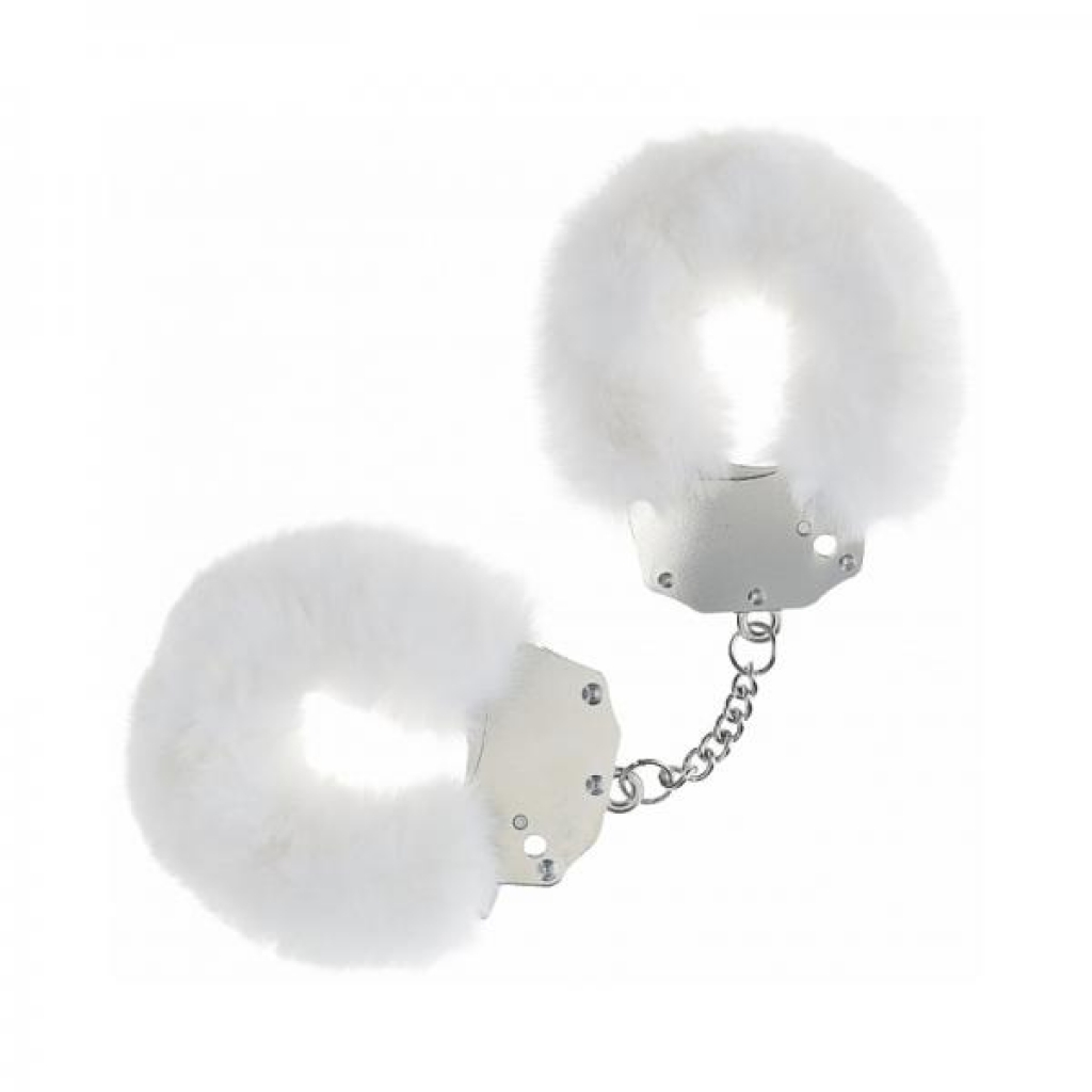 Ouch! Heavy-Duty Fluffy Handcuffs - White