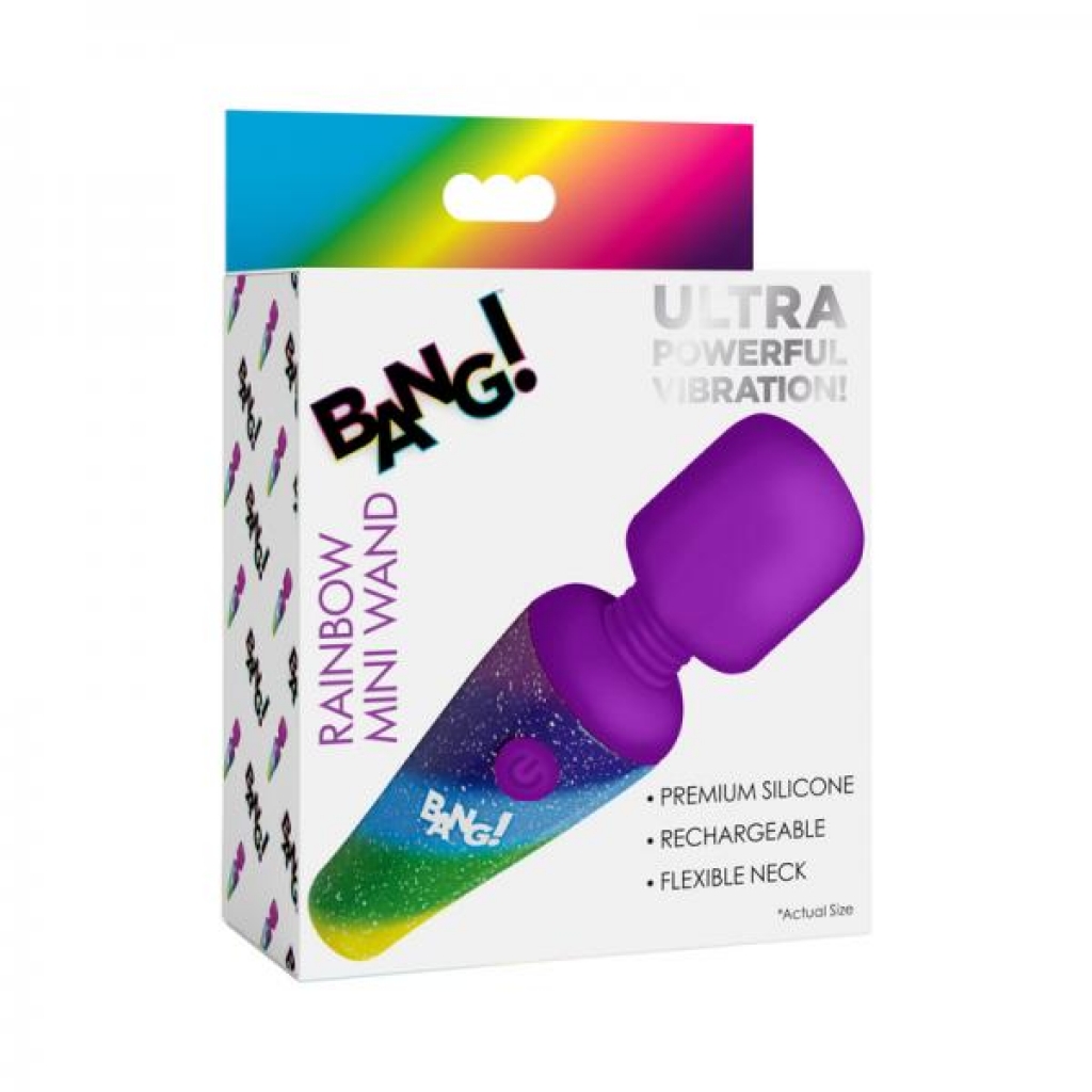 Bang! Rainbow Mini Wand - Versatile Pleasure Anywhere