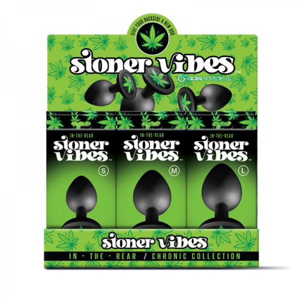 Stoner Vibes Chronic Collection Butt Plug - 12 Piece Display