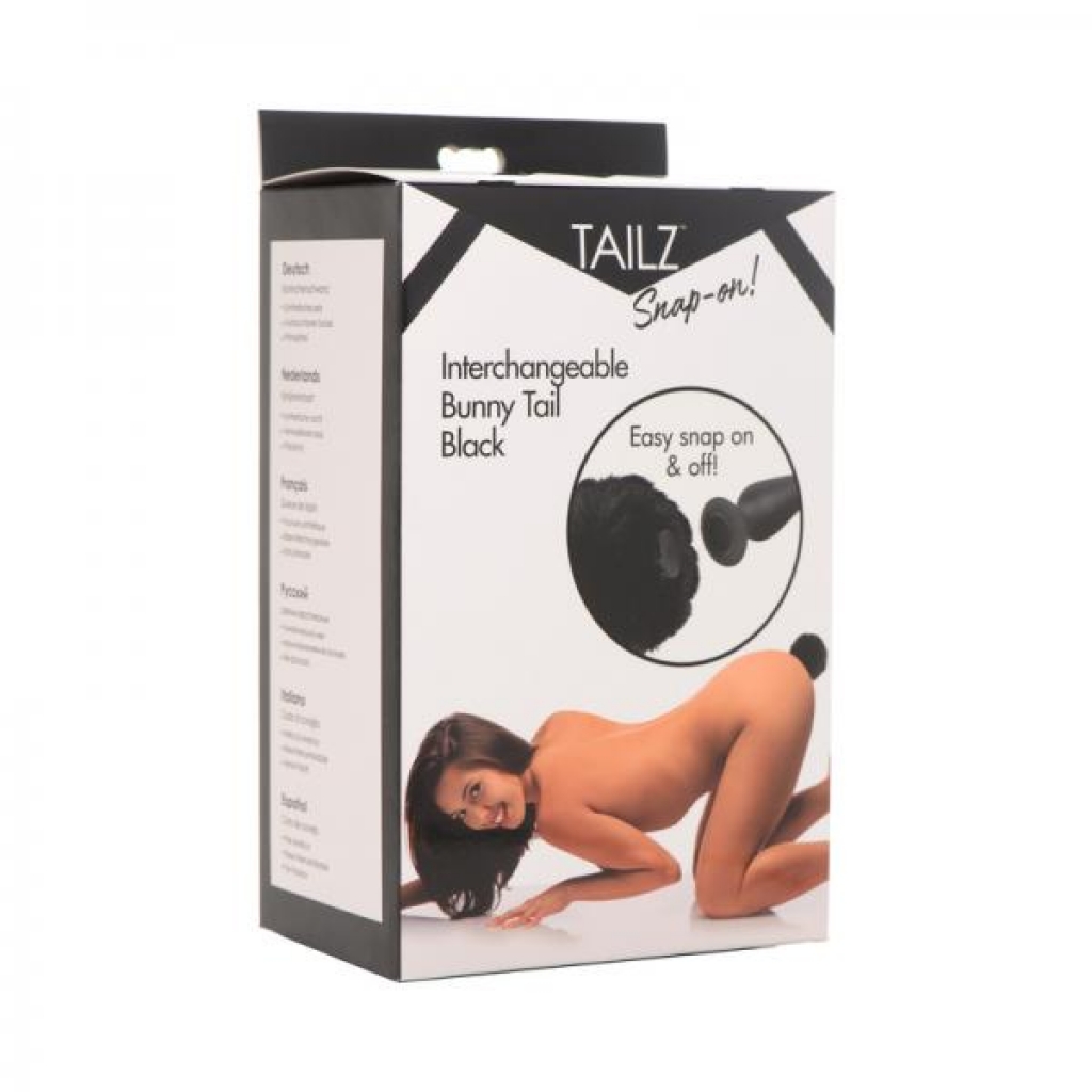 Tailz Snap-on Interchangeable Bunny Tail - Black