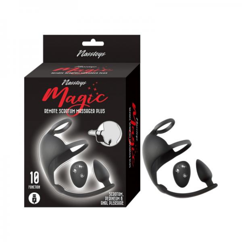 Nasstoys Magic Remote Scrotum Massager Plug in Black