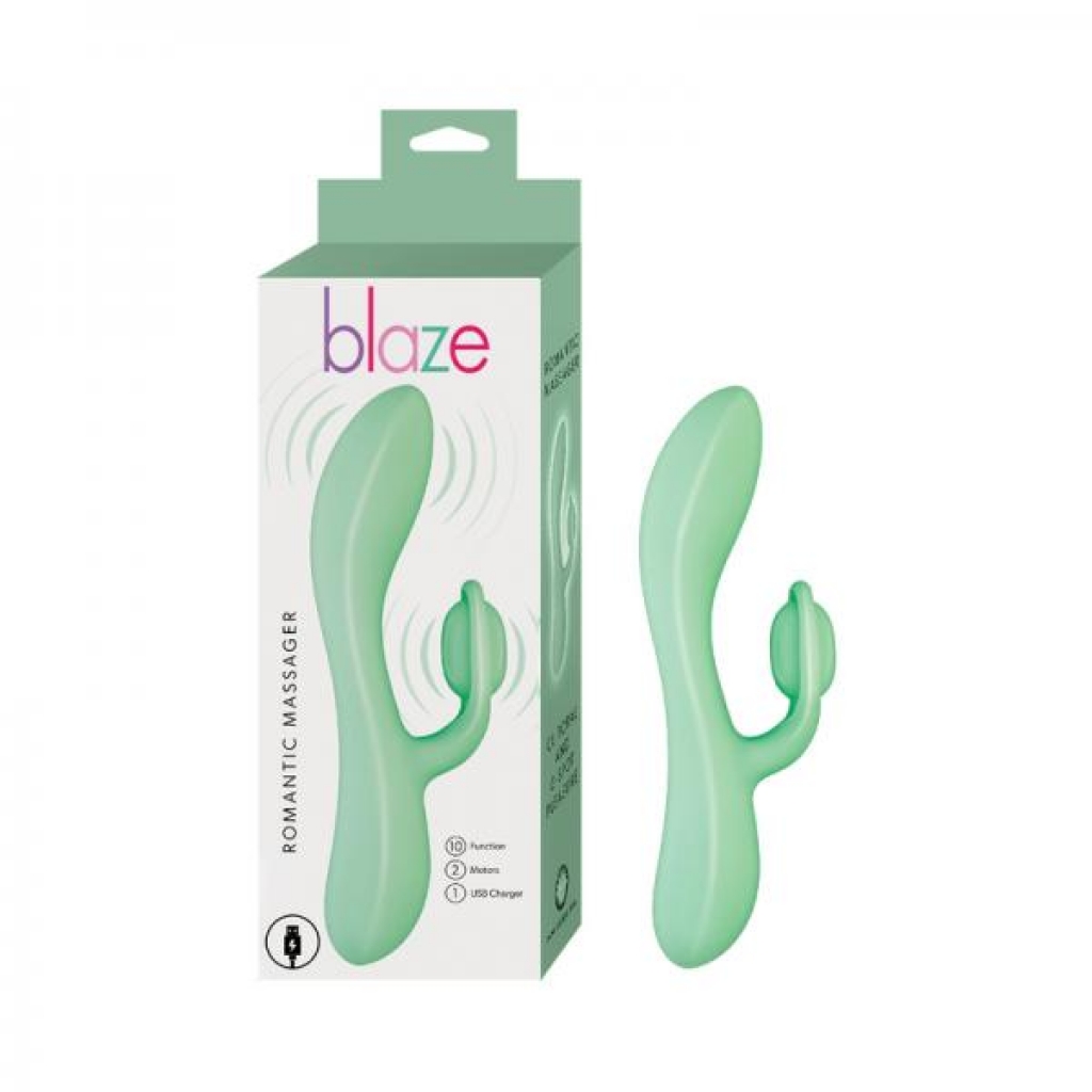 Blaze Romantic Massager in Aqua